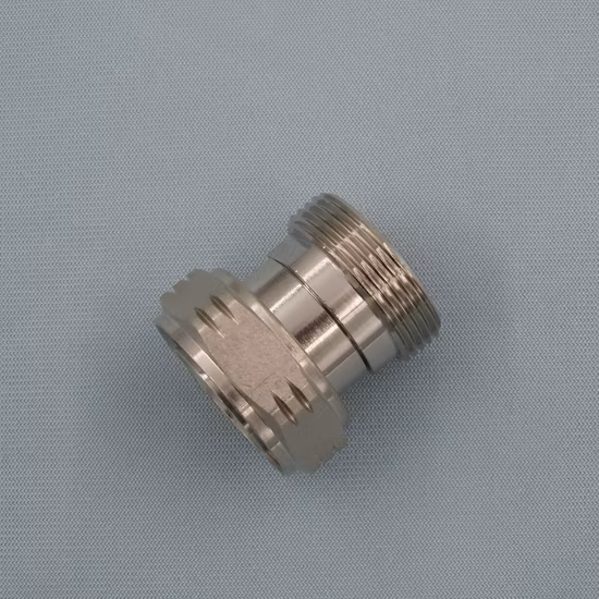 DIN 7/16 Female to 7/16 Male RF Coaxial Adapter
