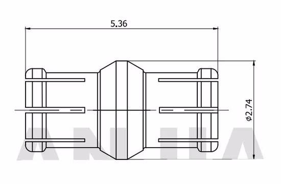 Adaptateur Coaxial RF micro-ondes Smpm Ssmp femelle à Ssmp femelle 65 GHz