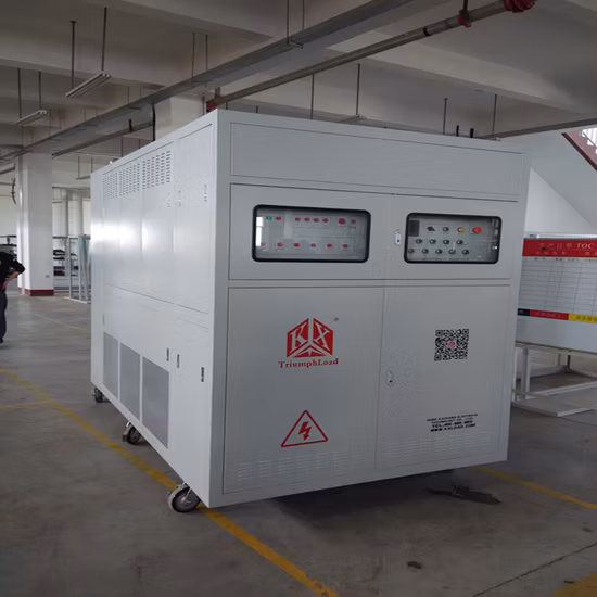 Test de générateur de turbine à gaz, banque de charge factice 1250kw